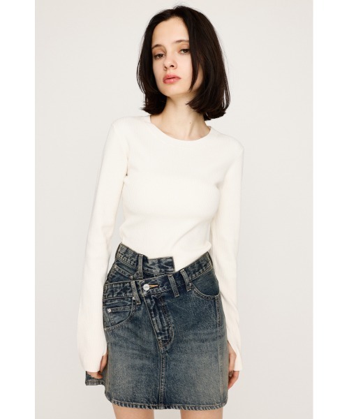 SLY（スライ） ニット セーター 「2サイズ展開」BASIC HG RIB TOPS