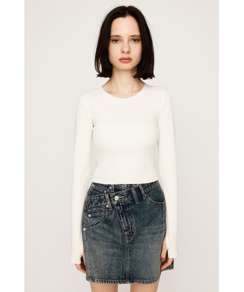 SLY（スライ） ニット セーター 「2サイズ展開」BASIC HG RIB TOPS