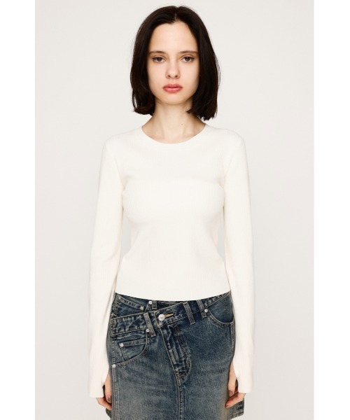 SLY（スライ） ニット セーター 「2サイズ展開」BASIC HG RIB TOPS 