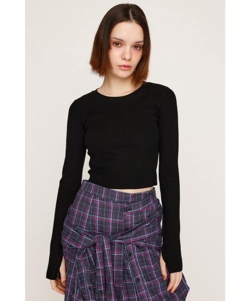 ニット/セーター SLY TURTLE CROPPED RIB TOPS SLY TURTLE CROPPED RIB TOPS