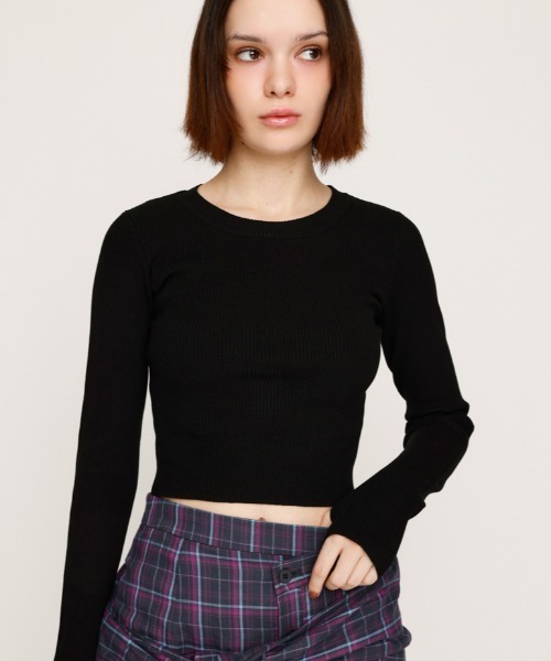 SLY（スライ） ニット セーター 「2サイズ展開」BASIC HG RIB TOPS