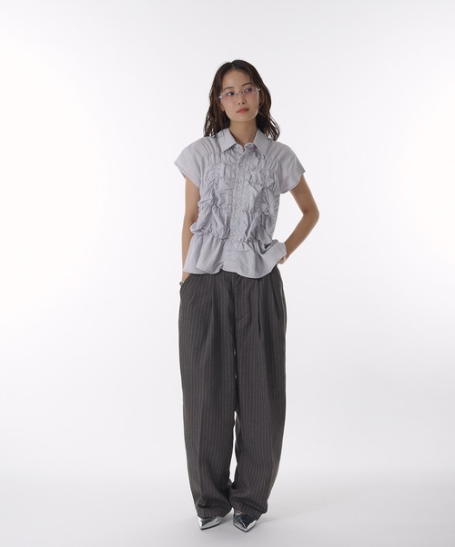 MUHET（ミュエータ） スラックス パンツ assort tuck slacks pants