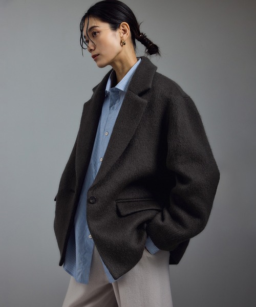 【KAKOZUKO】シャギージャケット SALON adam et rope'（サロン アダム エ ロペ） コート アウター 「WEB