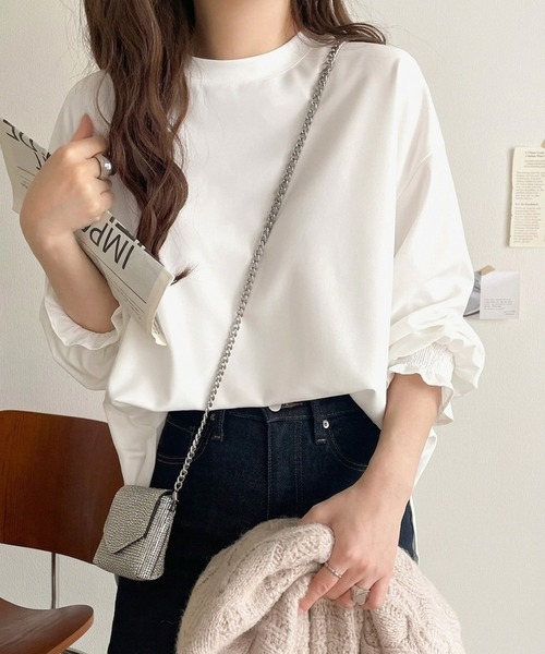 完売品　ボールジィ　アリッサムカットジャカード バレルヘムブラウス アリッサムカットジャカード バレルヘムブラウス｜トゥモローランド