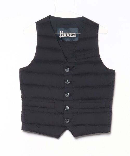 HERNO（ヘルノ） ワンポイントダウンベスト 44 ブラック レディース