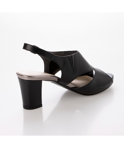 「Riz raffinee」 ヒールサンダル 22.5cm アイボリー レディース_画像5