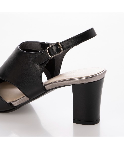 「Riz raffinee」 ヒールサンダル 22.5cm アイボリー レディース_画像8