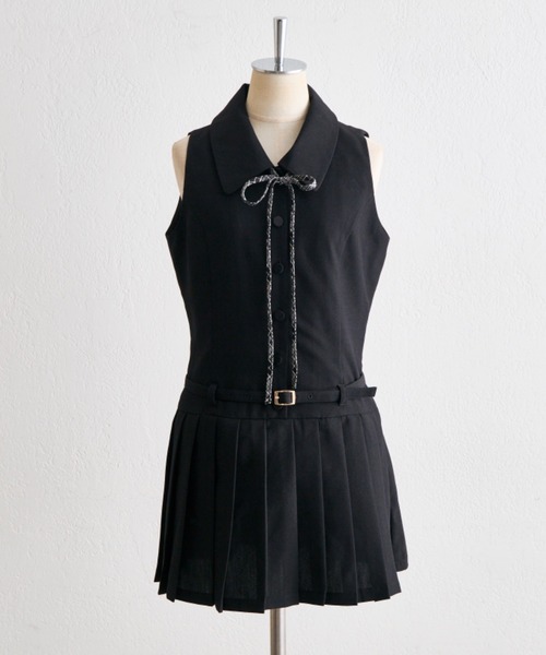 OLIVE des ワンピース ノースリーブネクタイワンピース