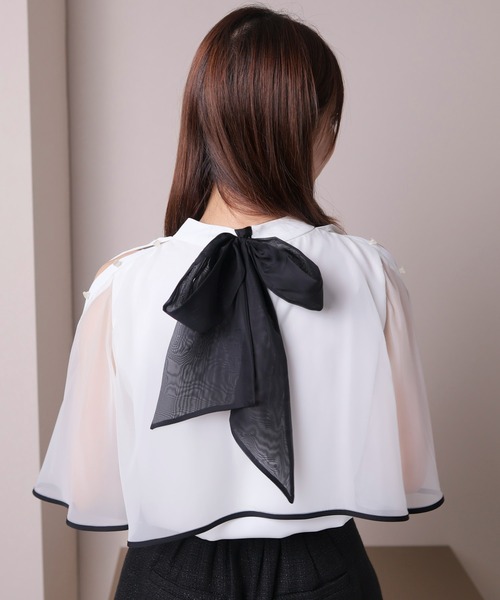 「LIPSERVICE」 半袖ブラウス FREE ホワイト レディース_画像3