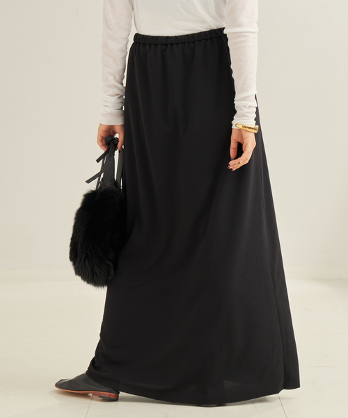 Plage / ロングスカート/38/ポリエステル/ブラック plage 「Plage」 ロングスカート 38 ブラック レディース : ZOZOTOWN