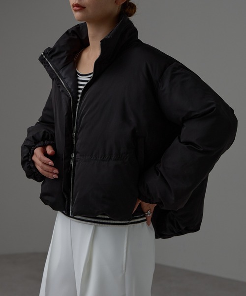 r.（アールドット） ダウンコート ダウンジャケット ファイバーダウン