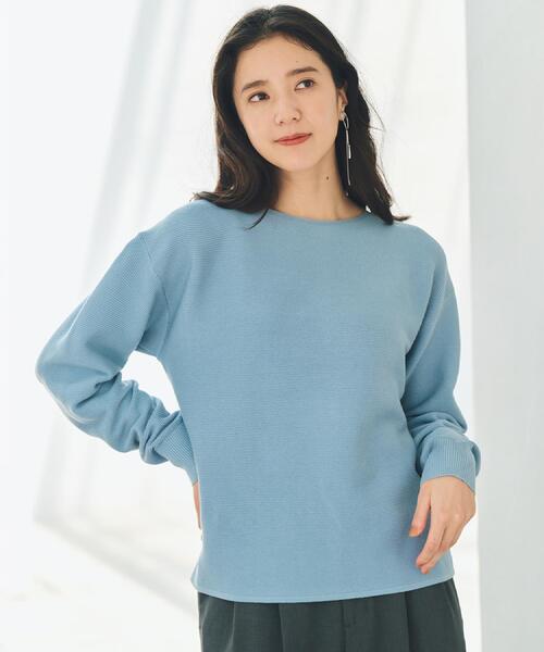 ニット/セーター Misty Clean Dark Blue S THE SHOP TK ニット セーター 「S-XLサイズ/選べる7色」どこから見ても