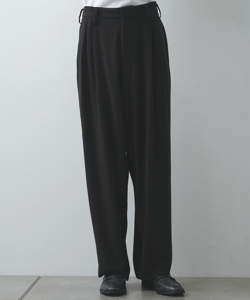 スラックス 「UJOH HOMME/ウジョー」Wide 2 Tuck PNT メンズ