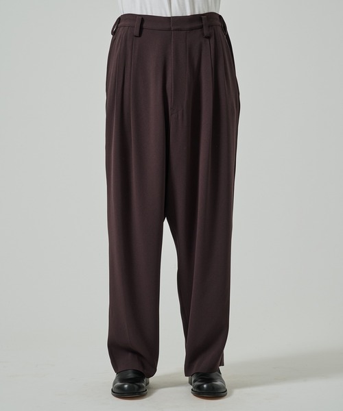 スラックス 「UJOH HOMME/ウジョー」Wide 2 Tuck PNT メンズ