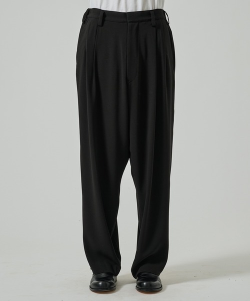 スラックス 「UJOH HOMME/ウジョー」Wide 2 Tuck PNT メンズ