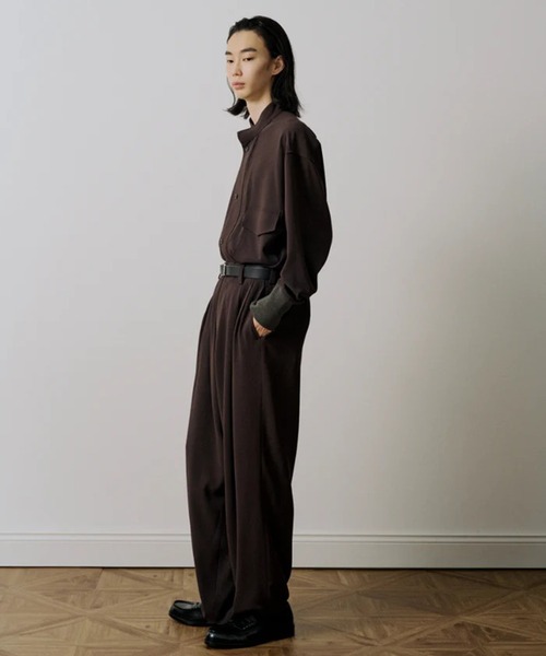 スラックス 「UJOH HOMME/ウジョー」Wide 2 Tuck PNT メンズ