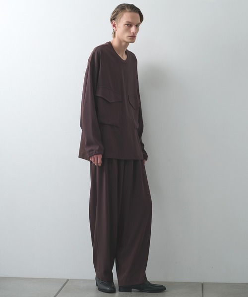 スラックス 「UJOH HOMME/ウジョー」Wide 2 Tuck PNT メンズ