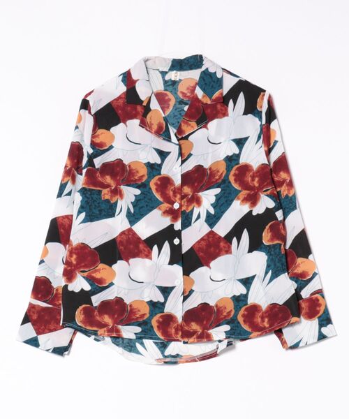 marai（マーライ） ブラウス シャツ 長袖花柄シャツ レディース