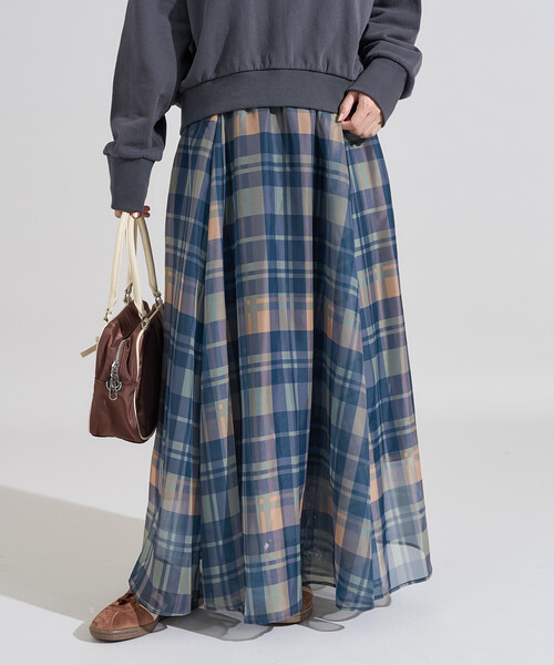 【新品未使用】フェアライアー　チェックフレアプリーツスカート FREAK'S STORE（フリークスストア） スカート エアリーチェックフレア