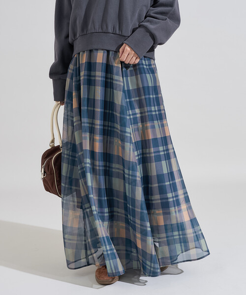 【新品未使用】フェアライアー　チェックフレアプリーツスカート FREAK'S STORE（フリークスストア） スカート エアリーチェックフレア