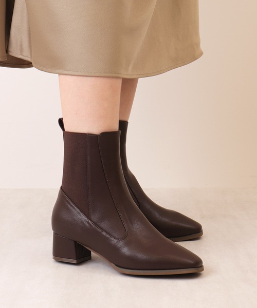 値下げします【新品未使用】DIANA ベージュ スクエアトゥショートブーツ artemis by DIANA（アルテミス by ダイアナ） ブーツ スクエアトゥ