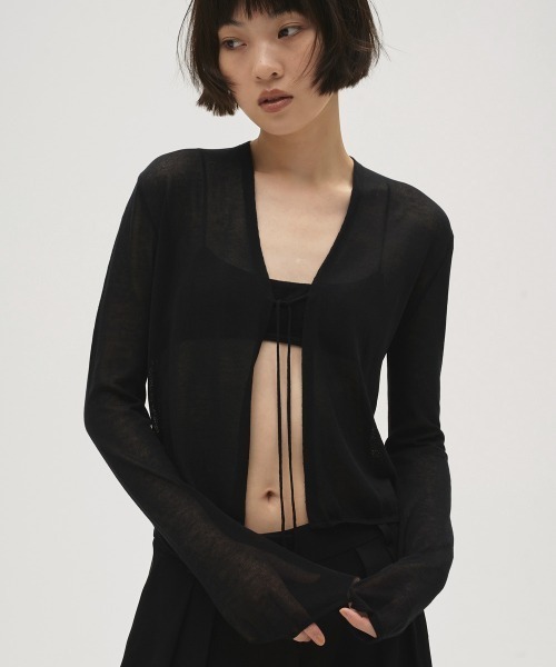TODAYFUL カーディガン Compact Sheer Knitcardigan レディース