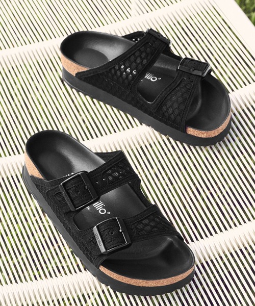 「BIRKENSTOCK」 フラットサンダル 36 ブラック レディース_画像2