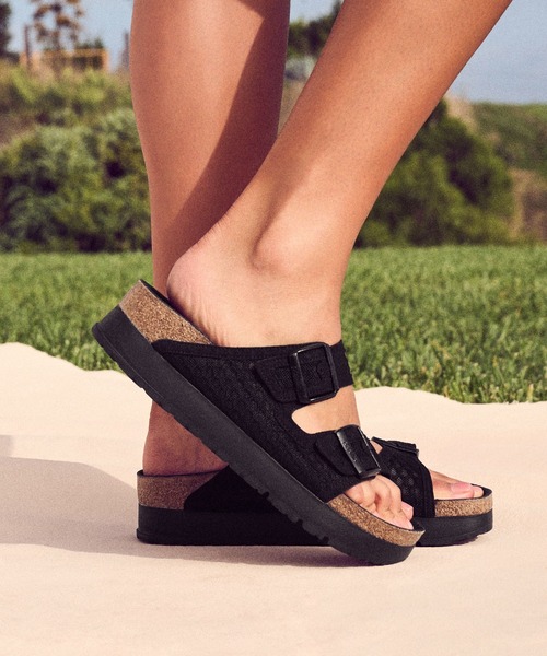 「BIRKENSTOCK」 フラットサンダル 36 ブラック レディース_画像5