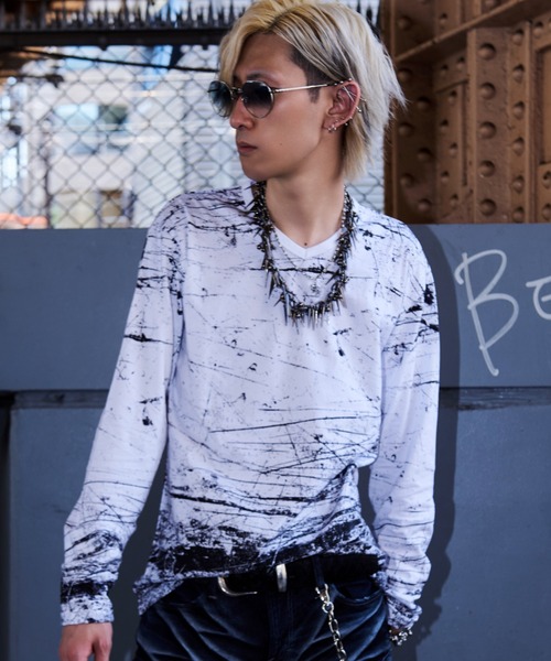 tシャツ 「FUGA/フーガ」全面プリントロングスリーブカットソー メンズ レディース | FUGA | 01