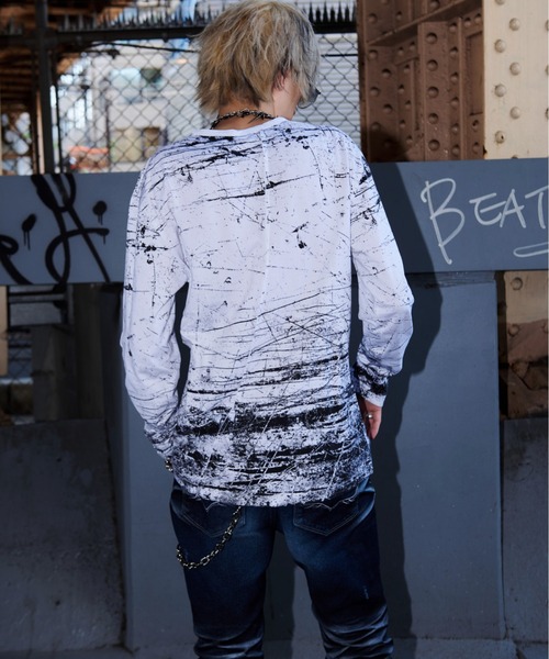 FUGA tシャツ 「FUGA/フーガ」全面プリントロングスリーブカットソー