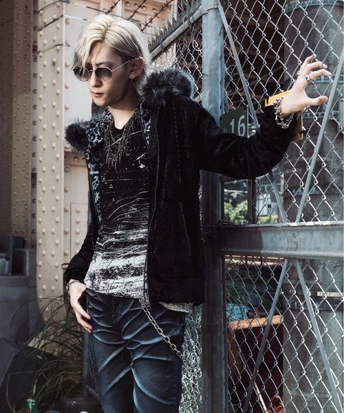 FUGA tシャツ 「FUGA/フーガ」全面プリントロングスリーブカットソー