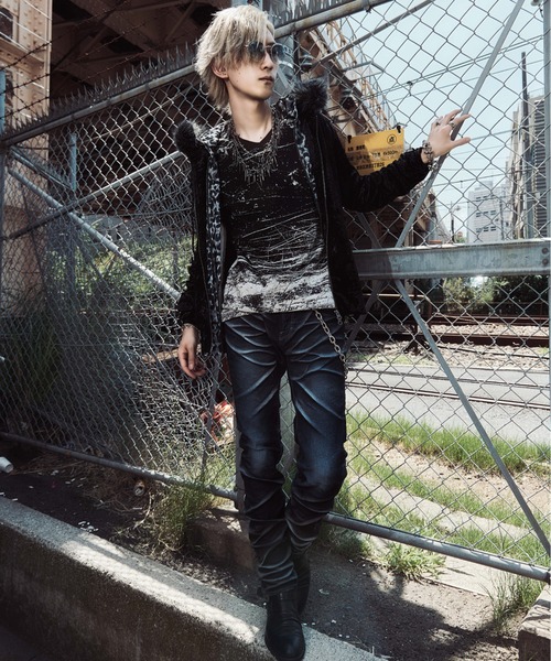 FUGA tシャツ 「FUGA/フーガ」全面プリントロングスリーブカットソー