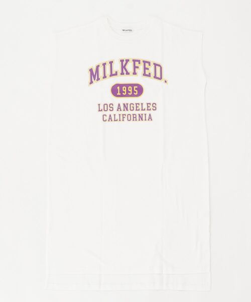 MILKFED.（ミルクフェド） ノースリーブワンピース ONE SIZE ホワイト