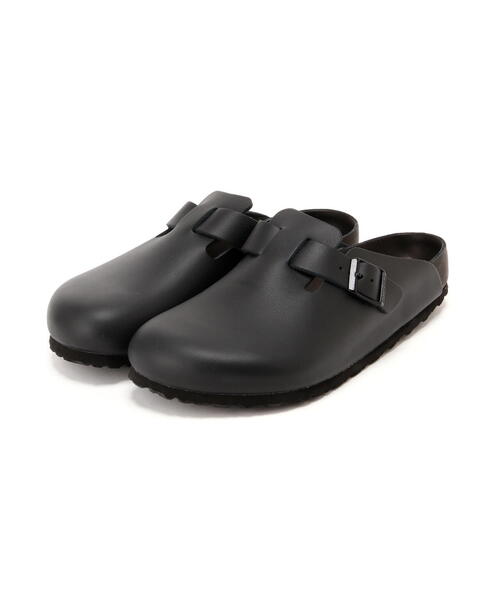 サンダル BIRKENSTOCK/ビルケンシュトック/BOSTON/ボストン/ナチュラルレザー - ブラック メンズの画像