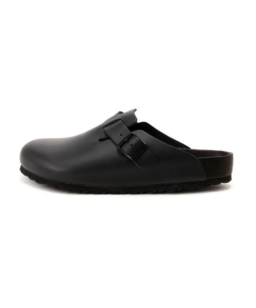 サンダル BIRKENSTOCK/ビルケンシュトック/BOSTON/ボストン/ナチュラルレザー - ブラック メンズの画像