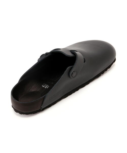 サンダル BIRKENSTOCK/ビルケンシュトック/BOSTON/ボストン/ナチュラルレザー - ブラック メンズの画像