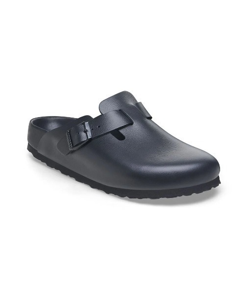 サンダル BIRKENSTOCK/ビルケンシュトック/BOSTON/ボストン/ナチュラルレザー - ブラック メンズの画像