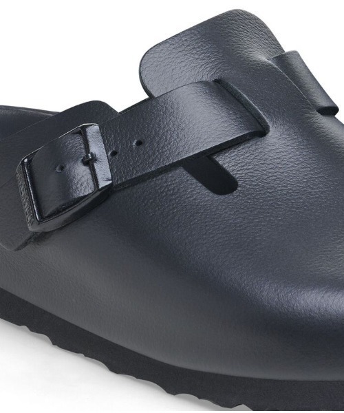 サンダル BIRKENSTOCK/ビルケンシュトック/BOSTON/ボストン/ナチュラルレザー - ブラック メンズの画像