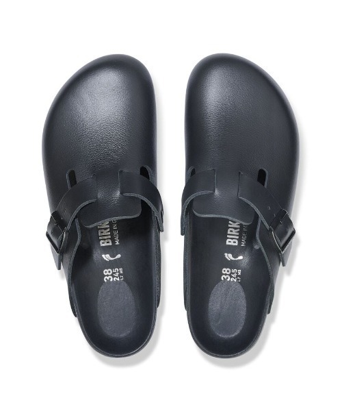 サンダル BIRKENSTOCK/ビルケンシュトック/BOSTON/ボストン/ナチュラルレザー - ブラック メンズの画像
