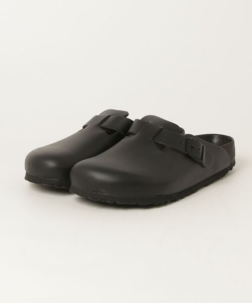 サンダル BIRKENSTOCK/ビルケンシュトック/BOSTON/ボストン/ナチュラルレザー - ブラック メンズの画像