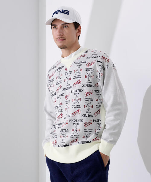 PING（ピン） セーター ニット 「PING APPAREL」ジャカードクルー 