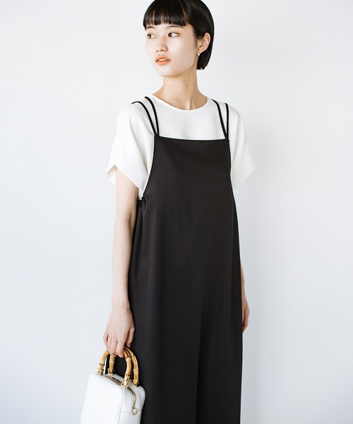 「haco!」 キャミソールワンピース LARGE ブラック レディース_画像4