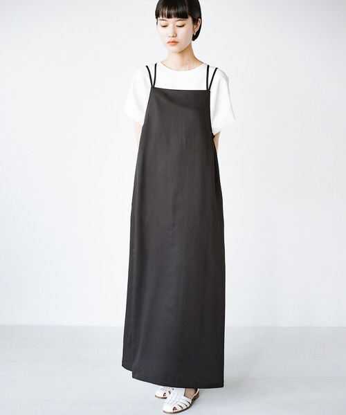 「haco!」 キャミソールワンピース LARGE ブラック レディース_画像9