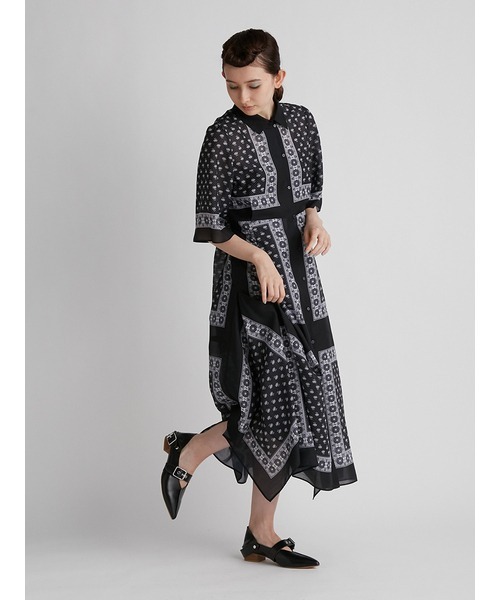 「FURFUR」 半袖ワンピース FREE ブラック レディース_画像6