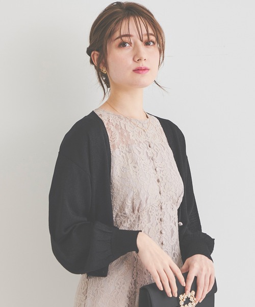 「LAISSE PASSE」 半袖ワンピース 36 ベージュ レディース_画像6