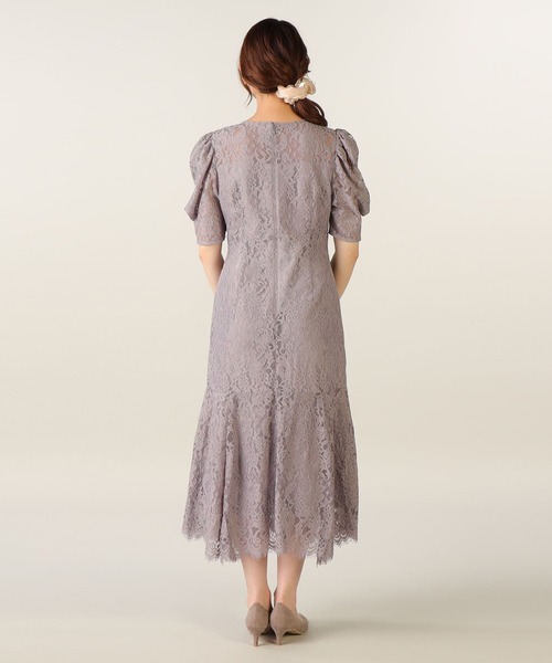 「LAISSE PASSE」 半袖ワンピース 36 ベージュ レディース_画像9