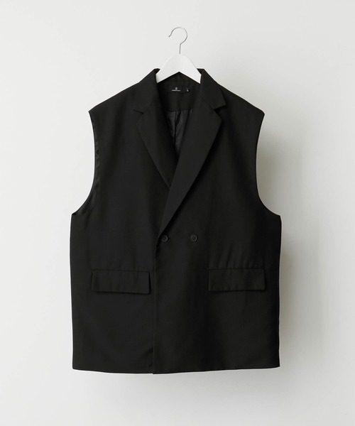 「MONO-MART」 ベスト M チャコール メンズ_画像6