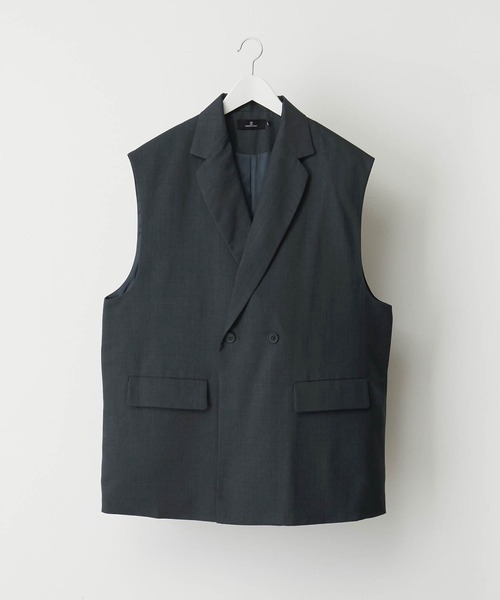 「MONO-MART」 ベスト M チャコール メンズ_画像7
