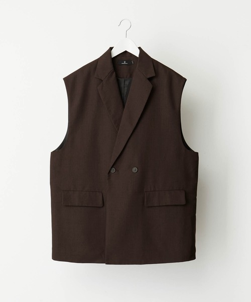 「MONO-MART」 ベスト M チャコール メンズ_画像8