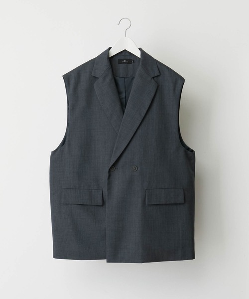 「MONO-MART」 ベスト M チャコール メンズ_画像9